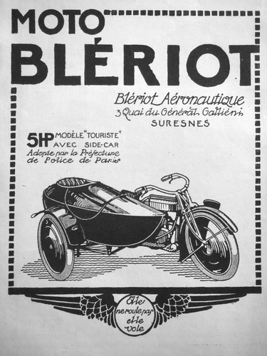 Publicité presse 1921 moto - publicitÉ, de