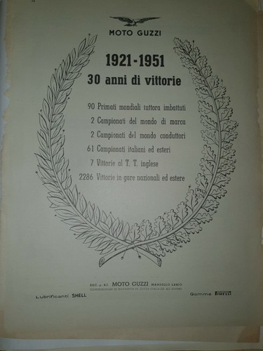 Moto guzzi 1921 1951 - guzzi,