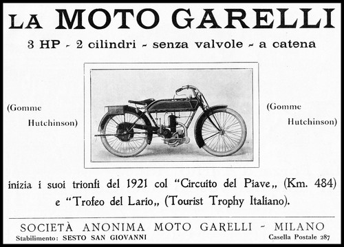 Pubblicita 1921 moto garelli - pubblicita, 3