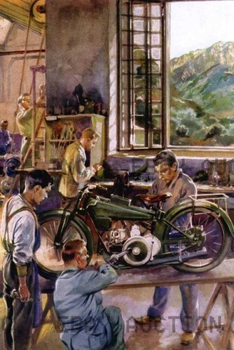 Moto guzzi 1921 stampa prima - guzzi,