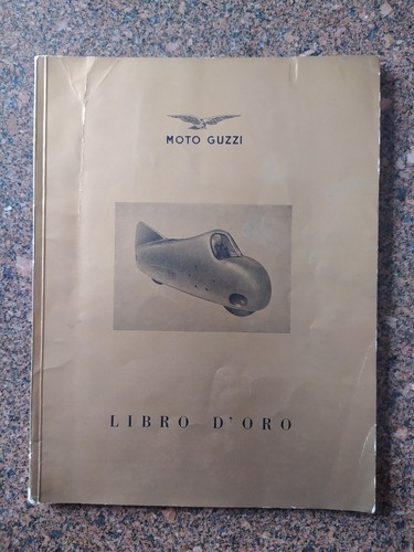 Moto guzzi libro oro - oro, 1921