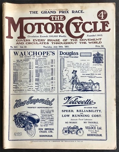The motor cycle magazine - the,