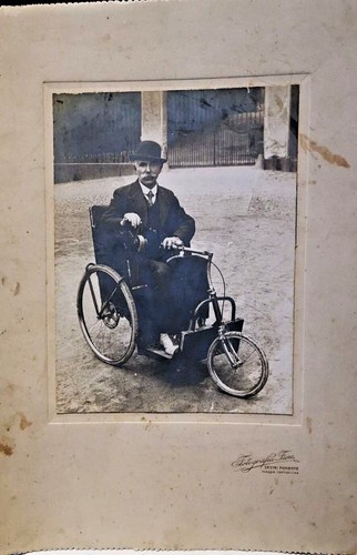 Antica foto motocarrozzetta - foto,