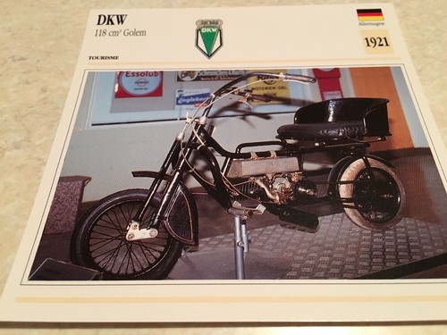 Carta moto dkw - dkw, golem