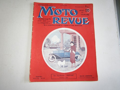Moto revue avril 1921 - revue, n°74